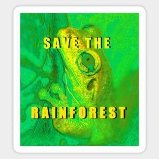 Save the Rainforest frog Sticker